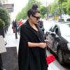 Kim Kardashian quitte le George V après un déjeuner avec sa mère. Paris, le 22 mai 2013.