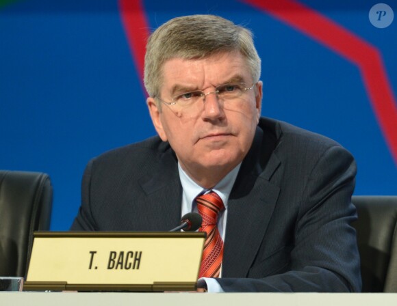 Thomas Bach, ici le 7 septembre 2013 lors de la 125e session du Comité International Olympique, a été élu le 10 septembre successeur de Jacques Rogge à la présidence du CIO.