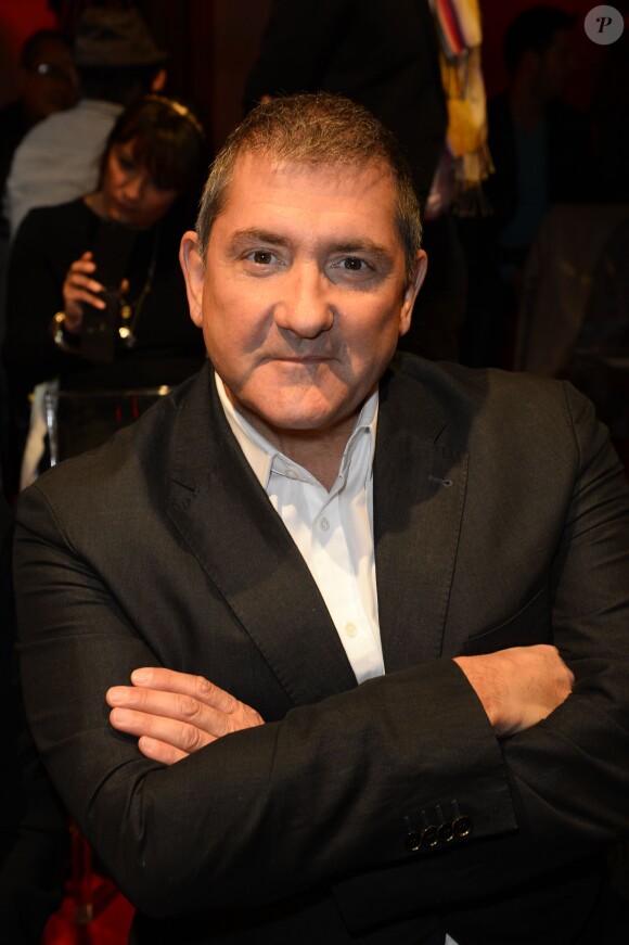 Yves Calvi lors de la conférence de presse de rentrée de RTL le 10 septembre 2013, à Paris