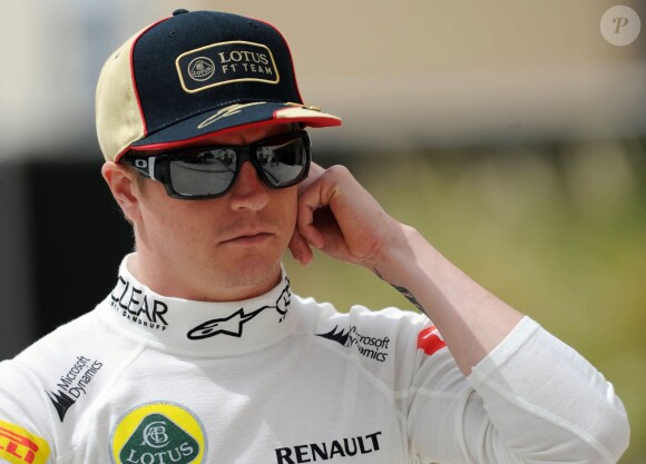 Kimi Räikkönen le 19 avril 2013 lors du Grand Prix de Bahrein à Manama
