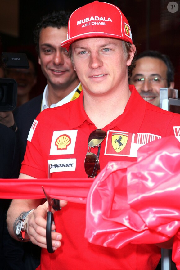 Kimi Räikkönen alors chez Ferrari le 6 mai 2009 à Londres