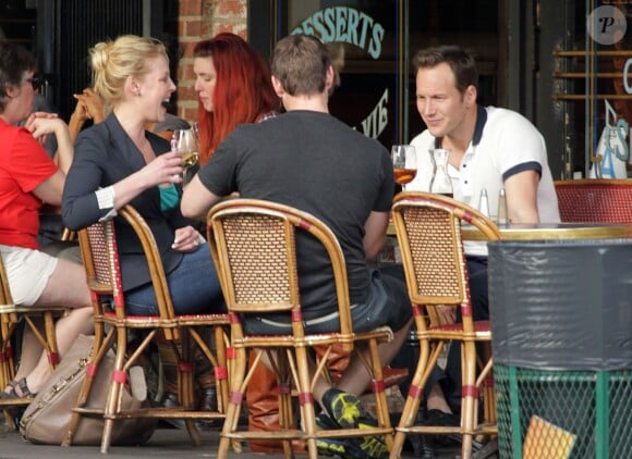 Exclusif - Katherine Heigl et Patrick Wilson déjeunent en terrasse au restaurant "Figaro Cafe" à Los Feliz, le 15 février 2013