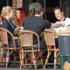 Exclusif - Katherine Heigl et Patrick Wilson déjeunent en terrasse au restaurant "Figaro Cafe" à Los Feliz, le 15 février 2013