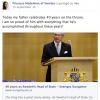 Capture d'écran du profil Facebook de la princesse Madeleine de Suède en septembre 2013