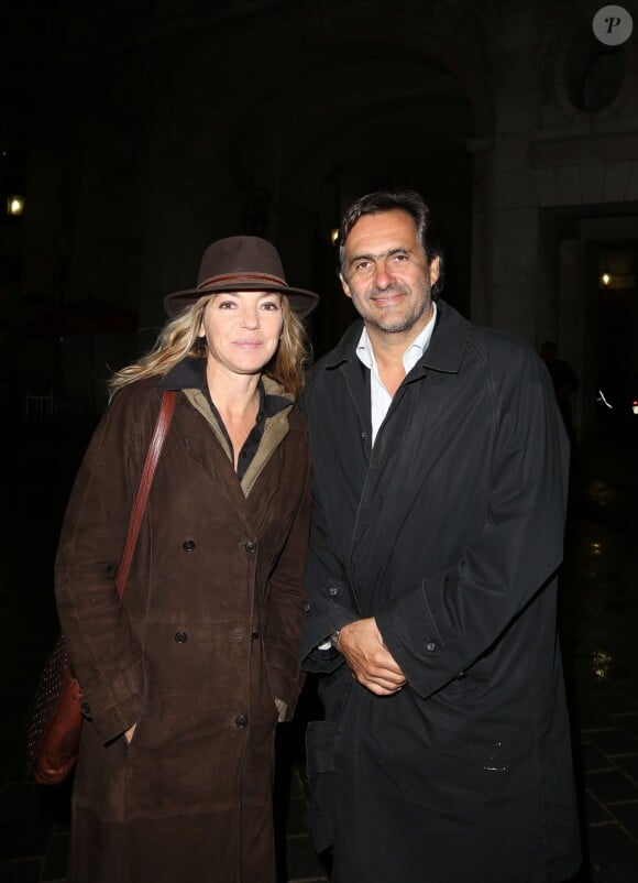 Emmanuel Chain et son epouse Valerie lors de la générale de la pièce Nina au Théâtre Edouard VII à Paris le 16 septembre 2013.