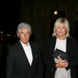 Philippe Gildas et Maryse Gildas lors de la générale de la pièce Nina au Théâtre Edouard VII à Paris le 16 septembre 2013.