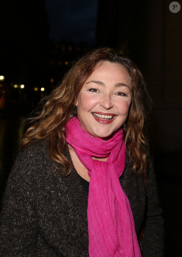 Catherine Frot lors de la générale de la pièce Nina au Théâtre Edouard VII à Paris le 16 septembre 2013.