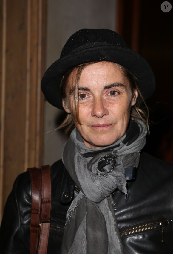 Anne Consigny lors de la générale de la pièce Nina au Théâtre Edouard VII à Paris le 16 septembre 2013.