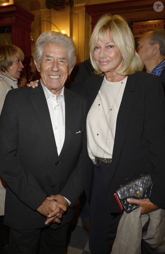 Philippe Gildas et sa femme Maryse lors de la générale de la pièce Nina au Théâtre Edouard VII à Paris le 16 septembre 2013.
