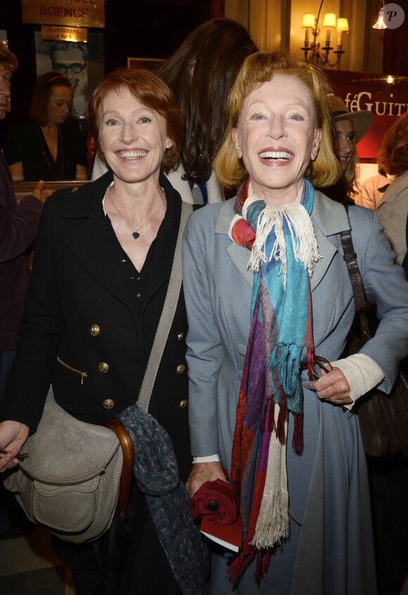 Catherine Rich et sa fille Delphine lors de la générale de la pièce Nina au Théâtre Edouard VII à Paris le 16 septembre 2013.