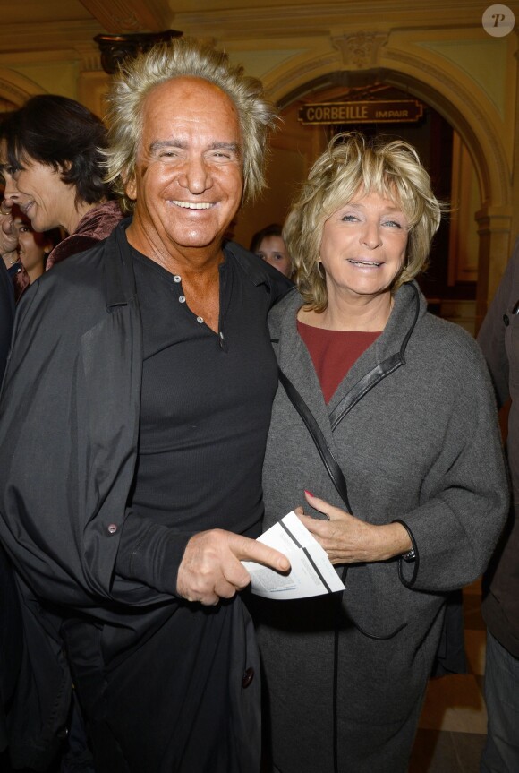 Daniele Thompson et son mari Albert Koski lors de la générale de la pièce Nina au Théâtre Edouard VII à Paris le 16 septembre 2013.