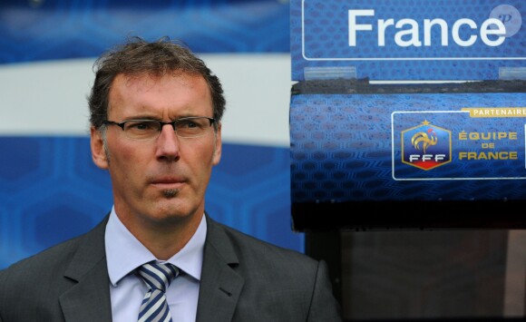 Laurent Blanc lors du match amical entre l'équipe de France et l'Estonie à la MMArena du Mans, le 5 juin 2012