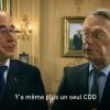 Les marionnettes de François Hollande et Jean-Marc Ayrault dans l'émission Les Guignols de l'Info.