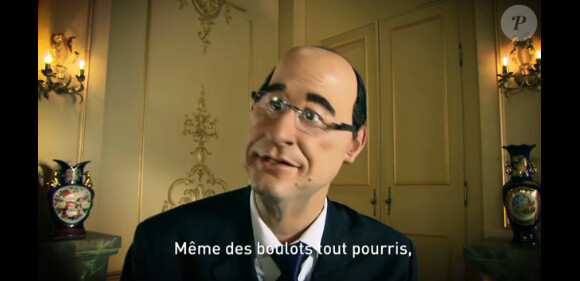La marionnette de François Hollande dans l'émission Les Guignols de l'Info.