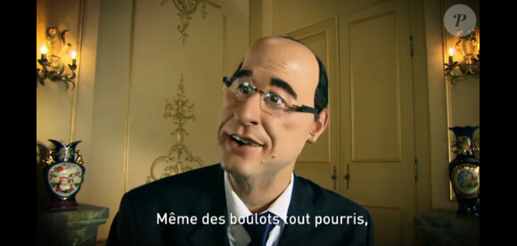 La marionnette de François Hollande aux Guignols de l'Info.