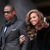 Beyoncé et Jay-Z à la cérémonie d'investiture de Barack Obama, à Washington, le 21 janvier 2013.
