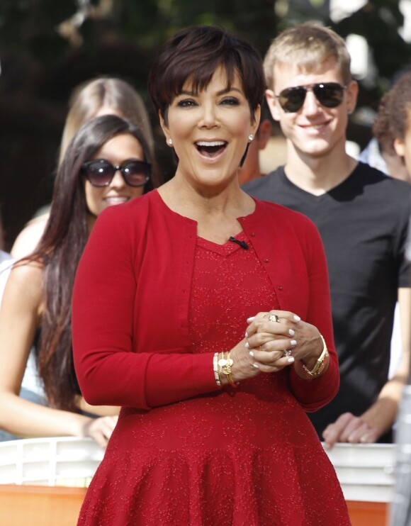 Kris Jenner sur le plateau de l'émission "Extra!" à Los Angeles, le 20 août 2013.