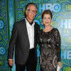 Jane Fonda et Richard Perry à la soirée HBO organisée après les Emmy Awards au Pacific Design Center à Los Angeles, le 22 septembre 2013.