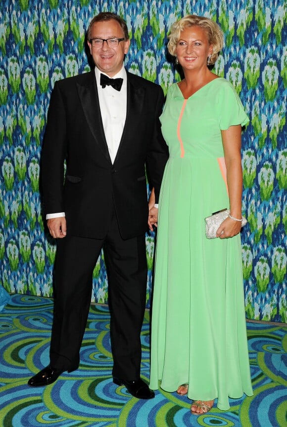 Hugh Bonneville à la soirée HBO organisée après les Emmy Awards au Pacific Design Center à Los Angeles, le 22 septembre 2013.