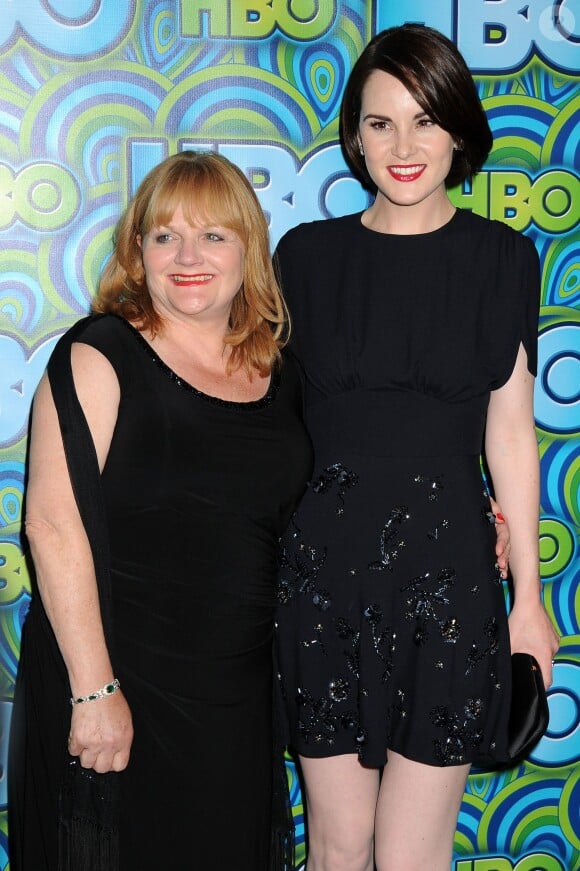 Lesley Nicol et Michelle Dockery à la soirée HBO organisée après les Emmy Awards au Pacific Design Center à Los Angeles, le 22 septembre 2013.