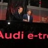 Dj 2manydjs (Stephen et David Dewaele) mixe à la soirée Audi e-tron au centre culturel L'Electric Paris, le 23 septembre 2013.