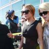 Lindsay Lohan à la sortie du tribunal de Los Angeles, le 30 janvier 2013, après avoir été entendue par le Juge Sautner. Lindsay était accompagnée de sa mère Dina.