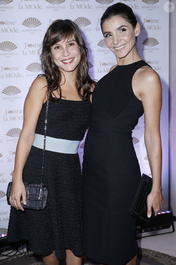 Flore Bonaventura et Clotilde Courau à la soirée J'aime la MOde, à Paris le 23 septembre.