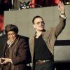 Bono et Ellen Johnson Sirleaf lors du Global Citizen Festival à Central Park, New York, le 28 septembre 2013.