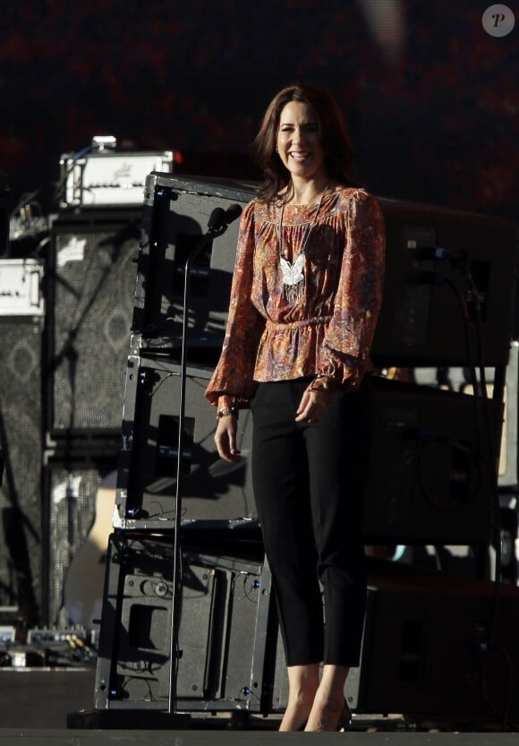 Mary de Danemark lors du Global Citizen Festival à Central Park, New York, le 28 septembre 2013.
