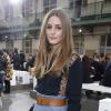 Olivia Palermo assiste au défilé Chloé printemps-été 2014 au Lycée Carnot. Paris, le 29 septembre 2013.