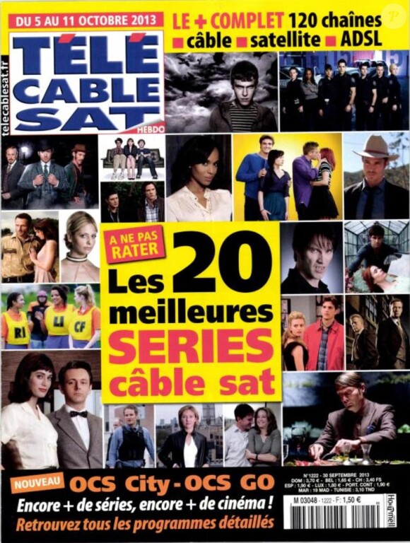 Magazine Télé Cable Sat du 5 au 11 octobre 2013.