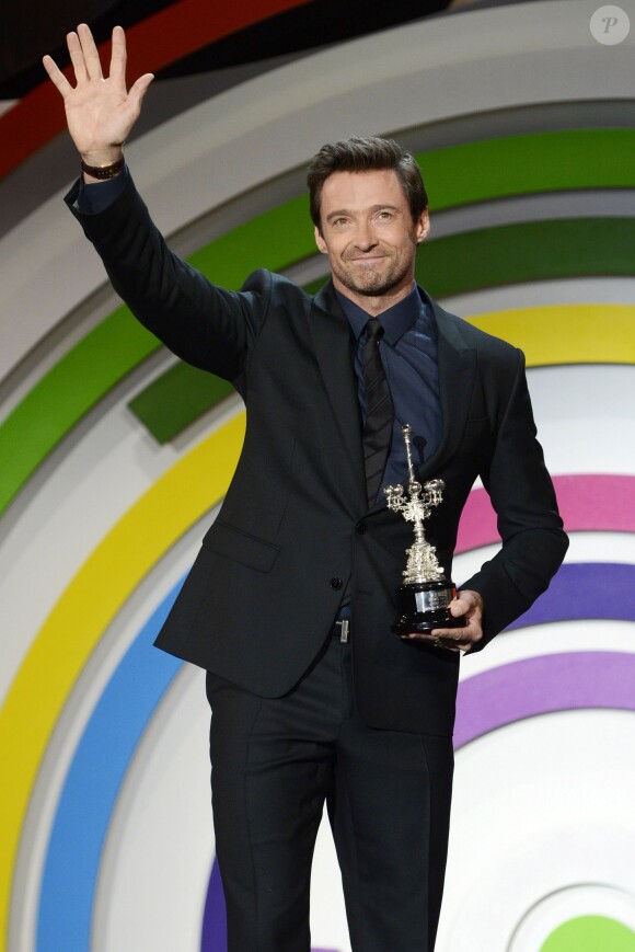 Hugh Jackman a reçu le prix Donostia Award au 61e festival de Saint-Sébastien (San Sebastian) en Espagne le 27 septembre 2013
