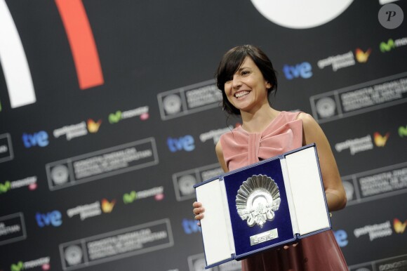 L'actrice espagnole Marian Alvarez lors de la remise des prix et la clôture du 61e festival de Saint-Sébastien (San Sebastian) en Espagne le 28 septembre 2013