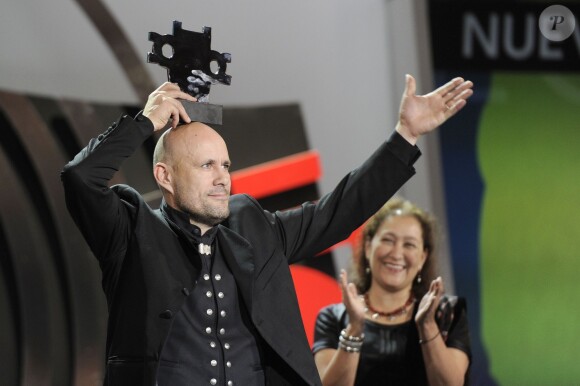 Le réalisateur Benedikt Erlingsson, lors de la remise des prix et la clôture du 61e festival de Saint-Sébastien (San Sebastian) en Espagne le 28 septembre 2013