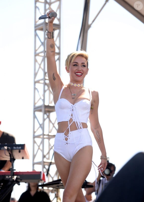 Miley Cyrus au festival "iHeartRadio Music" à Las Vegas, le 22 septembre 2013.