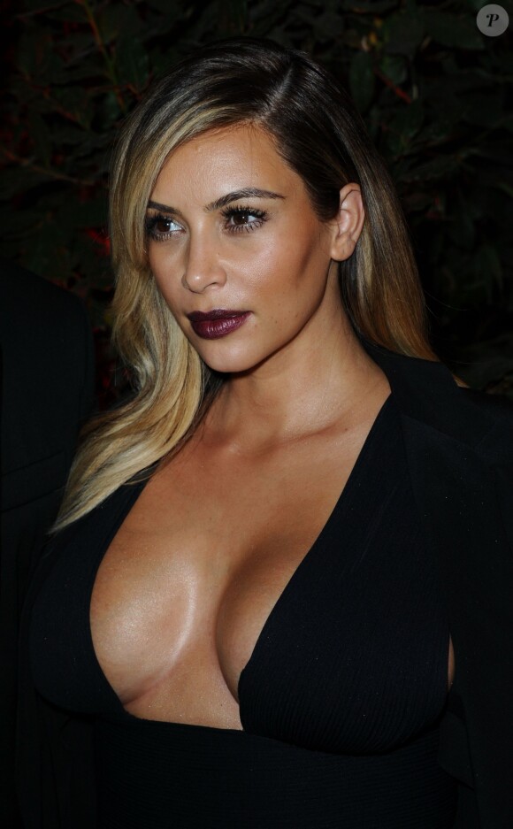 Kim Kardashian lors de l'after-party de la projection de Mademoiselle C au Pavillon Ledoyen. Paris, le 1er octobre 2013.