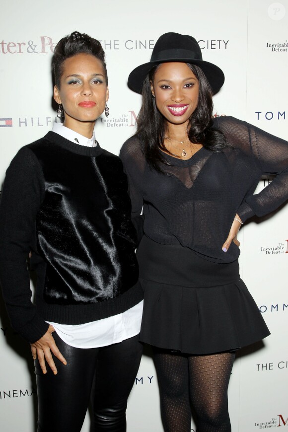 Alicia Keys et Jennifer Hudson lors de la présentation du film "The Inevitable Defeat Of Mister and Pete" à New York, le 2 octobre 2013.