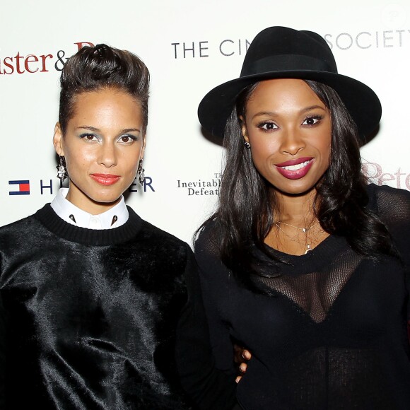 Alicia Keys et Jennifer Hudson lors de la présentation du film "The Inevitable Defeat Of Mister and Pete" à New York, le 2 octobre 2013.