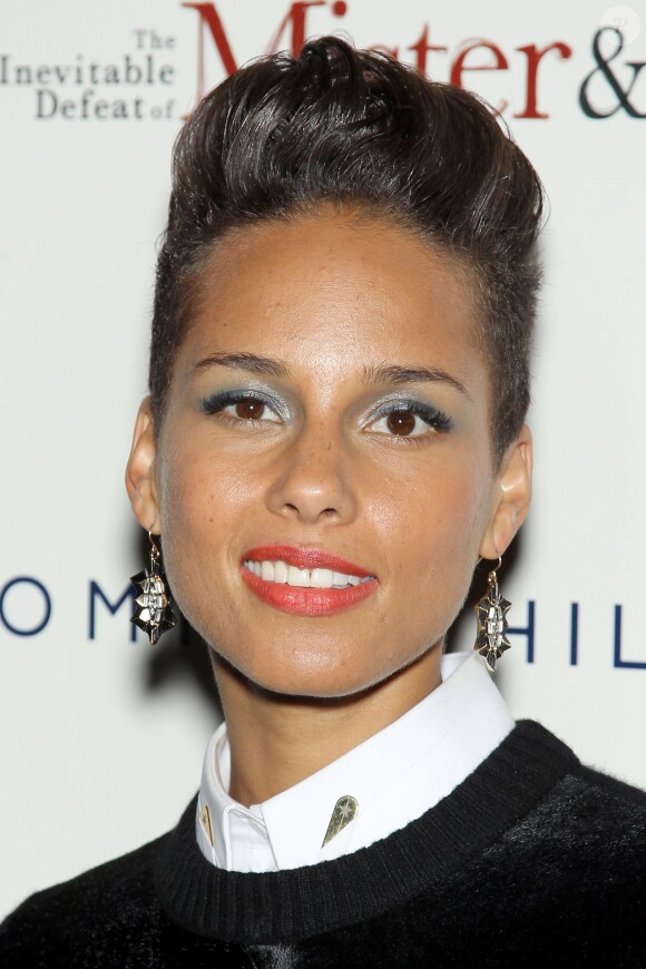 Alicia Keys lors de la présentation du film "The Inevitable Defeat Of Mister and Pete" à New York, le 2 octobre 2013.
