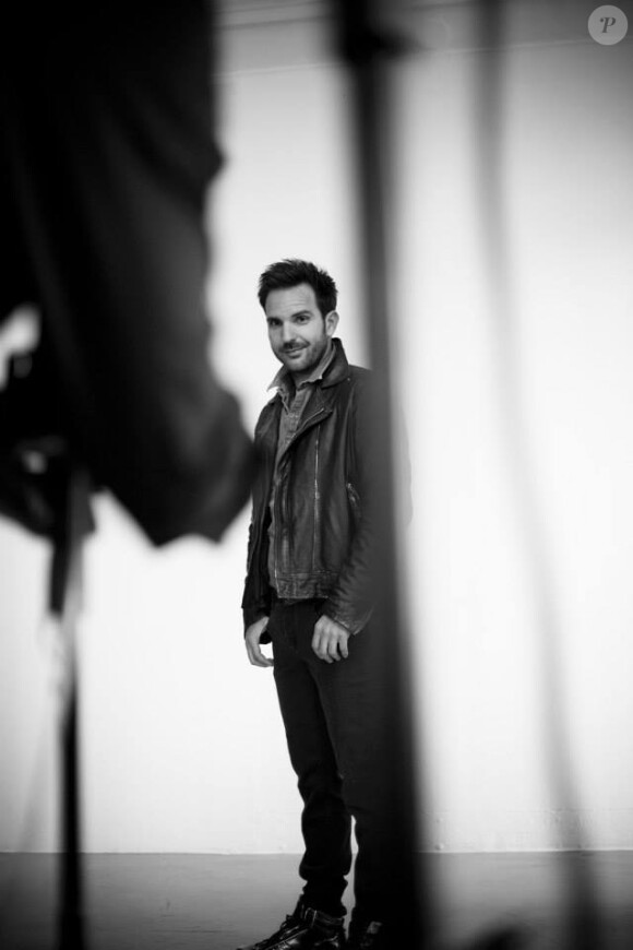Christophe Michalak, égérie de la collection hiver 2013 d'IKKS MEN, qui fête ses 10 ans.
