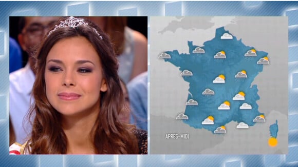 Marine Lorphelin : Miss France devient Miss Météo (d'un jour) du Grand Journal