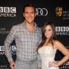 Owain Yeoman et sa compagne Gigi Yallouz le 21 septembre 2013 à Los Angeles. Le couple s'était discrètement marié quelques jours plus tôt à Malibu.