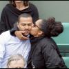 L'acteur Jesse Williams et sa femme Aryn Drake-Lee en mai 2010 à Paris lors du tournoi de Roland Garros.