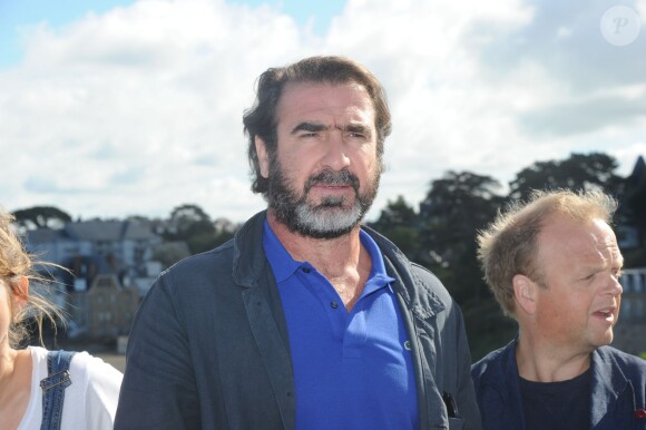 Eric Cantona lors du photocall du 24e Festival du Film Britannique de Dinard le 5 octobre 2013