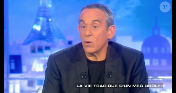 Elie Semoun évoque la relation de son ex-acolyte Dieudonné avec l'argent dans l'émission "Salut les terriens !" présentée par Thierry Ardisson. Octobre 2013.