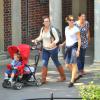 Jennifer Garner emmène ses enfants Violet, Sam et Seraphina à Central Park à New York, le 4 octobre 2013.