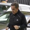 Nicolas Sarkozy fait son jogging avenue Foch à Paris, le 8 octobre 2013.