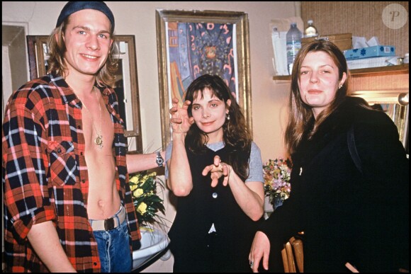 Guillaume Depardieu, Marie Trintignant et Chiaria Mastroianni à Paris, le 1er avril 1994.