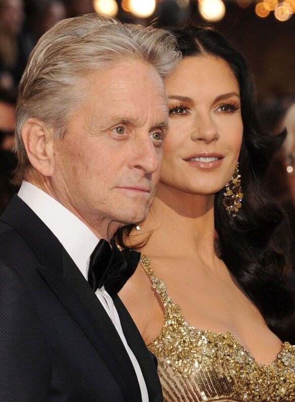 Catherine Zeta-Jones et Michael Douglas aux Oscars 2013.