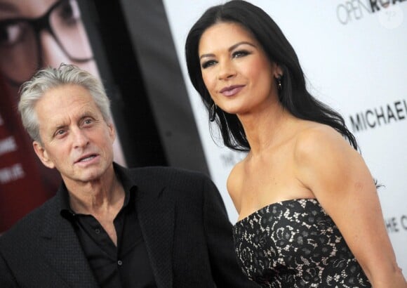 Michael Douglas et Catherine Zeta-Jones à New York, le 31 janvier 2013.